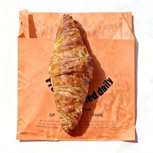Eco-Friendly Waterproof Burger Greaseproof Coated <b>Paper</b> Custom Logo Packaging <b>Bag</b> - Product Image 5