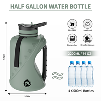 Bouteille d'eau en plastique écologique personnalisée avec logo, cadeau publicitaire pour la rentrée scolaire, bouteille d'eau réutilisable