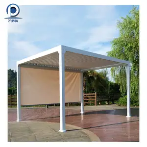 PRIMA Mái Hiên Điện Bằng Hợp Kim Nhôm Lều Pergola Bằng Sợi Thủy Tinh Gấp Gọn Bằng Nhôm Pergola Ấn Độ