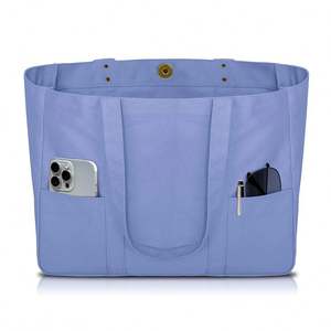 Bolsa de Lona - Bolsa Utilitaria con 2 Bolsillos Delanteros y Funda para Portátil, Bolsa Resistente para Uso Diario - Product Image 5