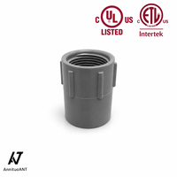 Adaptateur de raccordement femelle en PVC ETL CETL, connecteur droit en PVC Sch40, embout femelle en plastique non métallique