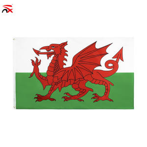 Drapeau national <span class=keywords><strong>du</strong></span> Pays de Galles en polyester 3*5 pieds, promotionnel en gros, pour la célébration de la fête nationale - Product Image 1