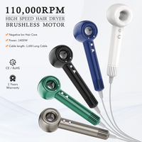 Usine à Shenzhen en stock 1400w mode haute vitesse ions négatifs soins capillaires léger sèche-cheveux électrique ionique avec buse