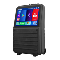Prêt à expédier, caisson de basses de 10 pouces, 2 voies, 40 W de puissance, 2 Go de RAM, 64 Go de ROM, Android 12, WIFI, machine de karaoké mobile multifonctionnelle pour l'extérieur
