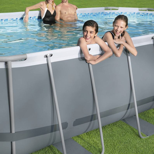 Piscina plegable de acero para exteriores, marco de lujo para salpicaduras - Product Image 6