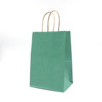 Sac cadeau classique OEM écologique avec lamination, personnalisé, coloré, pour emballage de bijoux (colliers, montres), en papier kraft torsadé pour boutique