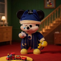 100% Original Vente Chaude Miniso Mickey Mouse OOTD 14cm Figurines en Vinyle et Peluche Boîte Mystère Porte-clés en Vinyle Figurines Anime Dessin Animé Boîte Surprise