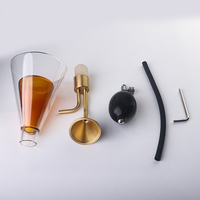 80ML Parfum Aroma Sampler Dubbele Glazen Diffuserfles Aromatische Testinstrument voor Koffiebonen, Witte Wijn