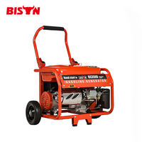 Groupe électrogène portable à essence 4 temps refroidi par air, 7,0 CV, 380 V CC monophasé 50 Hz, pour extérieur, de l'usine BISON (CHINE)