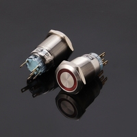   Interrupteur à bouton-poussoir momentané ou marche/arrêt CE TUV CMP 19MM 12v-24v
