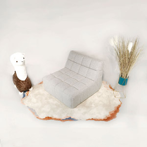 Ensemble de canapés meubles chaise de salon tissu de laine luxe design unique compresse canapé chaises longues <span class=keywords><strong>fauteuil</strong></span> de repos - Product Image 3