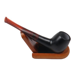 हॉट नए सीधे हैंडल बेकरी और लकड़ी का रंग ऐक्रेलिक धूम्रपान पाइप के साथ दर्पण तकनीक ऐक्रेलिक पाइप सिगरेट धारक - Product Image 6