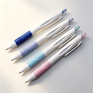 Mitsubishi Uni JETSTREAM <b>Retractable</b> Ballpoint <b>Pen</b> 0.5mm White with Black Grip Plastic Body SXN-150-05 for Ages 8-13 - Product Image 5