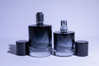 Bouteille de parfum en verre vide de luxe 30ml 50ml 100ml tailles bouchon noir col à sertir pour emballage de parfum vaporisateur atomiseur diffuseur utilisation