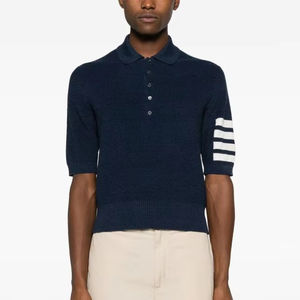 Nouveau haut tricoté en pur coton avec un nouveau design, polo à manches courtes de haute qualité, chemise personnalisée pour hommes en tricot au crochet - Product Image 1