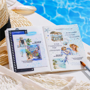 2M/Roll Travel Together Series Ruban PET imperméable à l'eau Autocollants pour la décoration de manuels Caoutchouc adhésif imperméable à l'eau - Product Image 3