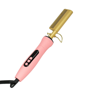 Portatile 500 ° Pettine Elettrico Multifunzione con Display LCD per Lisciare e Arricciare i Capelli, Logo Personalizzabile, Pettine Riscaldato - Product Image 2