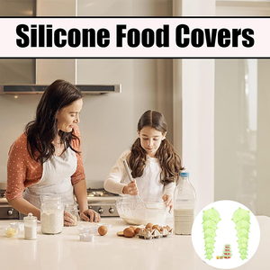 Flexible Round Silicone Bowl Covers 6 Different Sizes Reusable Stretch <b>Lids</b> for Yogurt <b>Pot</b> Microwave Can & Tin Food Storage - Product Image 6