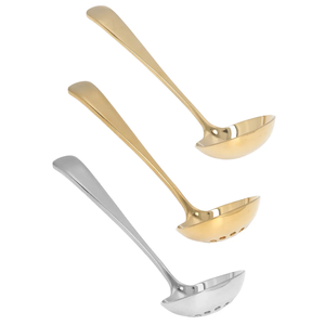 Cuchara de sopa de latón de primera calidad, cucharón, separador de aceite de cocina, diseño fantástico, acero con espejo, artículo decorativo para el hogar, precio barato - Product Image 5