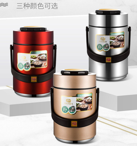 Boîte à <span class=keywords><strong>repas</strong></span> Aily Office Meals à double niveau, sans BPA, en PP et acier inoxydable, 3 compartiments, hermétique, empilable, <span class=keywords><strong>pour</strong></span> soupes et aliments chauds, sac isotherme <span class=keywords><strong>pour</strong></span> le déjeuner - Product Image 2