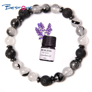 <span class=keywords><strong>Bracelet</strong></span> en <span class=keywords><strong>pierre</strong></span> de lave noire de haute qualité Bestone, <span class=keywords><strong>pierre</strong></span> précieuse naturelle pour hommes et femmes, diffuseur d'huiles essentielles, best-seller - Product Image 3