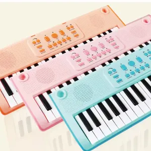 Keyboard mainan Piano, instrumen musik portabel Organ elektronik untuk anak-anak