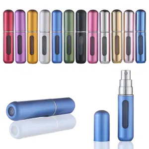 ポータブル5Mlミニポケット詰め替え可能な香水スプレーガラス管ボトルカスタム空の旅行化粧品容器スプレーボトル
