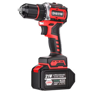 Taladro de Impacto de Litio-Ion sin Escobillas de 21 V - Velocidad Variable, Portabrocas sin Llave, Grado Profesional, Perforación de Metal Disponible - Product Image 1