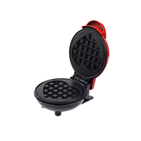 Mini gaufrier électrique pour sandwichs petit-déjeuner, machine à pain et gâteaux domestique avec fonction de cuisson à la hollandaise pour usage domestique