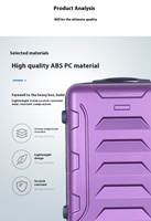 Bagages de voyage de luxe de haute qualité Nouveaux ensembles de bagages à roulettes en aluminium PC pour hommes et femmes avec serrure à combinaison ABS sous vide