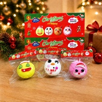 Jouet à presser de Noël à remontée lente, anti-stress, avec visage de dessin animé DIY, monstre moelleux et mignon, pour enfants et adultes, vente en gros