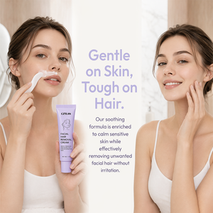 Crème dépilatoire naturelle pour le visage, apaisante et hydratante pour peaux sensibles, sans taches sombres, crème dépilatoire douce, vente en gros - Product Image 5