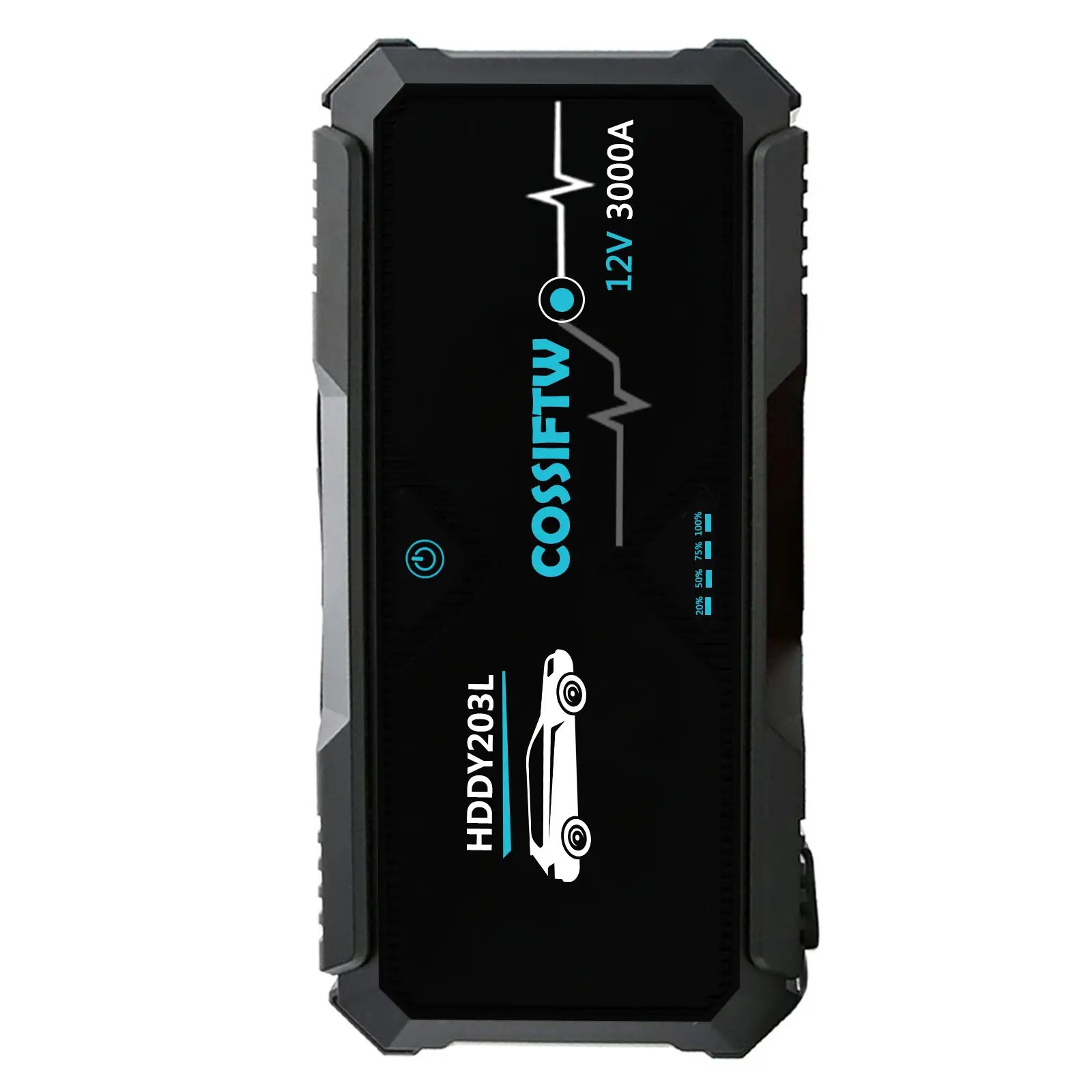 Personalizado 12V 3000A Peak 20000mAh Carga Rápida PD60W Jump Start Ferramentas de Emergência Portátil Jump Starter Booster para bateria de carro