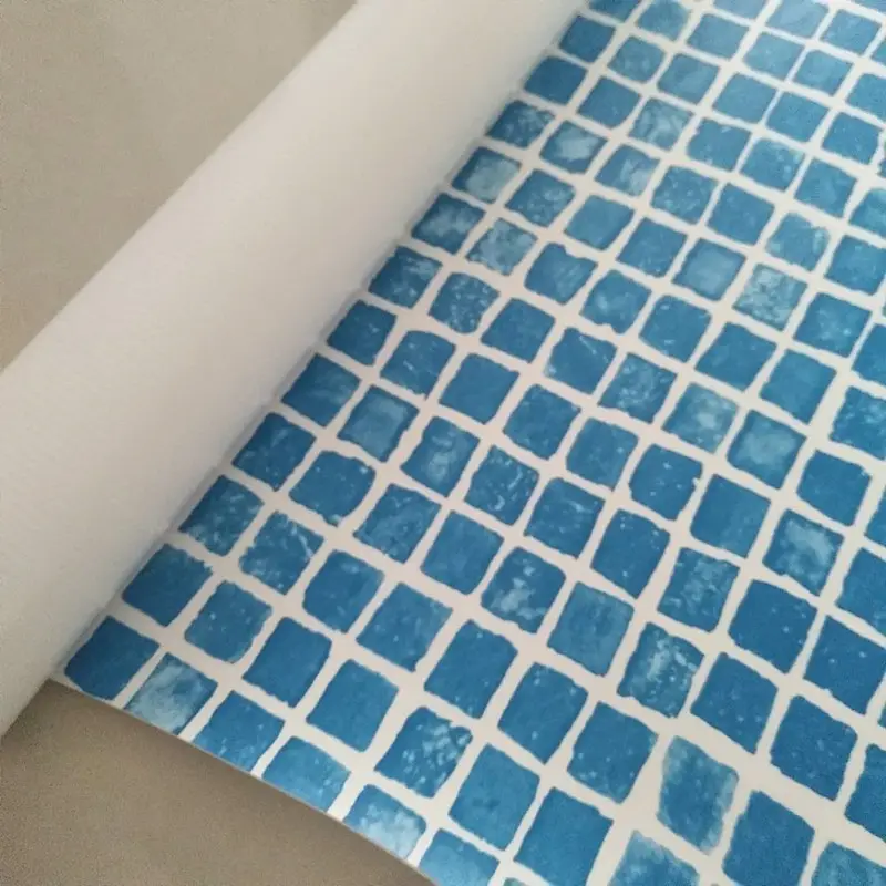 Novo estilo reforçado mosaico PVC piscina forro membrana impermeável