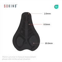Sokind Sk565 Coussinet de cyclisme 3D en gel perforé respirant à séchage rapide en Spandex/Nylon sans couture pour homme