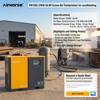 Compresseur d'air à vis Airhorse 22 kW 30 CV à lubrification par huile, 127 CFM 8 bars 10 bars avec moteur IP55 pour l'industrie textile