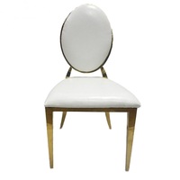 Silla de acero inoxidable al por mayor para salón de bodas, fabricante OEM