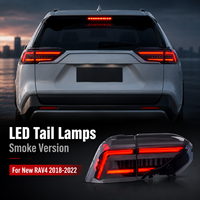 Feux arrière modifiés de rechange, feux arrière LED fumés pour Toyota RAV4 2018-2022, clignotants séquentiels