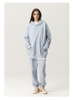 Set Hoodie Kasual Polos Berkualitas Tinggi Warna Permen, Grosir Fashion Baru, Berat 400 Gsm, Set Pria