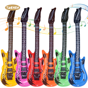YACHEN 36 pulgadas fiesta novedad inflable Rock Star guitarra juguetes colores surtidos para niños fiesta accesorios favores - Product Image 1