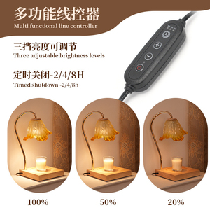 Lampe de table en cristal doré avec abat-jour à volants, alimentation secteur, LED blanc chaud doux, bouton poussoir, taille moyenne, décoration moderne pour chambre à coucher, CRI 90 - Product Image 2