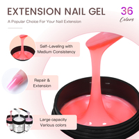 Gel Poly-Acrylique de Construction 150 ml, Logo Personnalisé, Marque Privée, Sans Hema, Sans TPO, Gel UV Semi-Permanent pour Extension