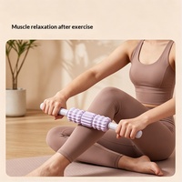 Nouveau bâton de massage en PP et TPE pour le yoga à domicile, rouleau de massage pour les épaules et le cou, relaxation musculaire, exercices de Pilates
