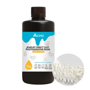 ACME yüksek beyaz balmumu Uv İyileştirilebilir sıvı Castable reçine 3d yazıcı reçine takı döküm için