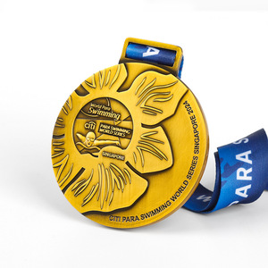 Médaille en métal personnalisée Or Argent Bronze pour événements sur mesure, marathon, compétition de natation, médaille peinte, récompenses de tournoi, cadeau d'entreprise - Product Image 1