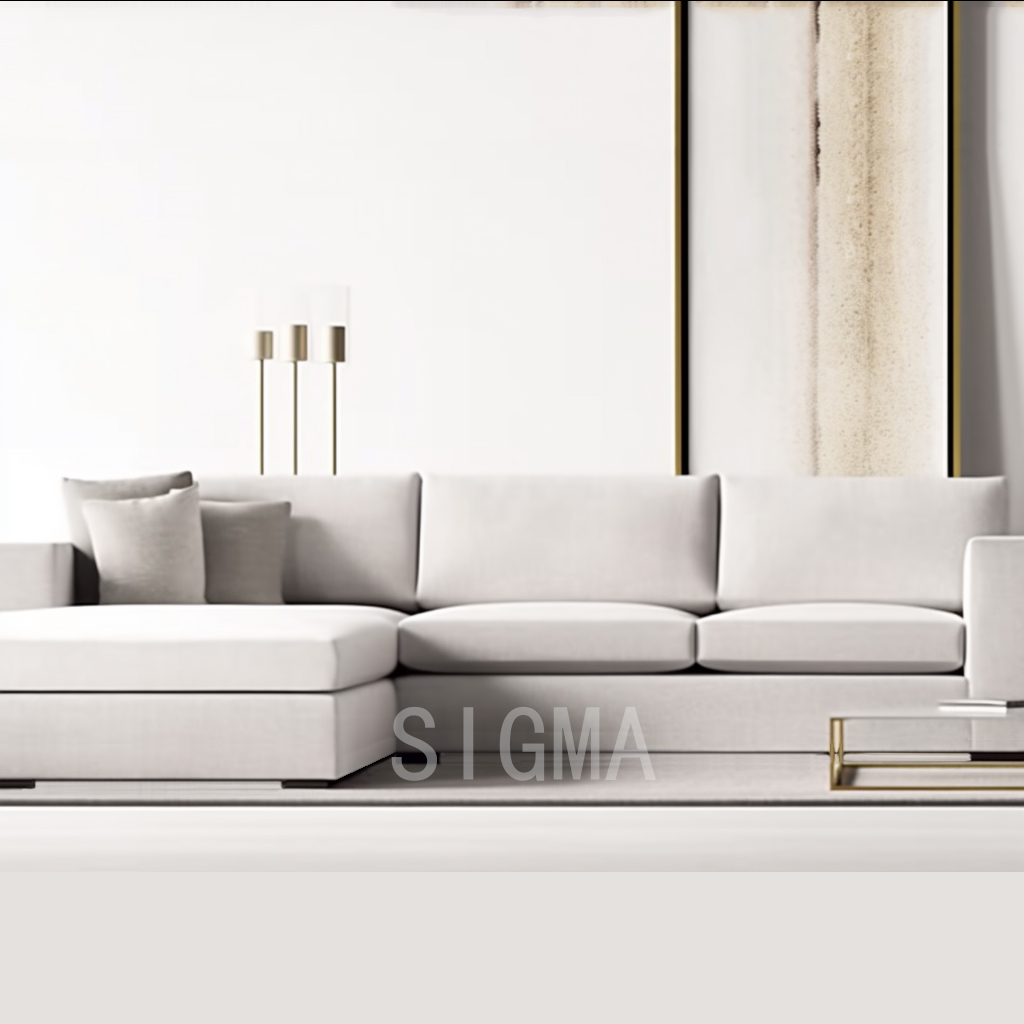 High-end Simplicity Couch home furniture indoor living room sofa wood frame two seat sofa with cushion