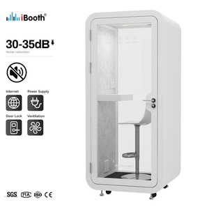 บูธเก็บเสียงสำนักงานแบบพกพาสำหรับประชุมและบันทึกเสียง - Product Image 6