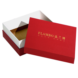 Tùy chỉnh duy nhất bên <span class=keywords><strong>PE</strong></span> tráng Xám Board hộp giấy Đặc biệt giấy vàng-dập nổi bìa da cho quà tặng bao bì - Product Image 6