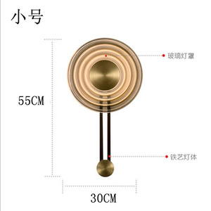 โคมไฟติดผนังดีไซน์หรูสไตล์นอร์ดิก โครงเหล็ก สำหรับใช้ภายในอาคาร ห้องนั่งเล่น ห้องนอน บันได ทางเดิน ผนังตกแต่ง - Product Image 5