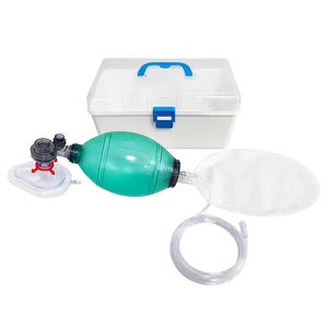 Acil durum kiti ilk yardım cihazı yetişkin pediatrik bebek tek kullanımlık taşınabilir tıbbi yeşil PVC Ambu çanta manuel resüsitatör - Product Image 4